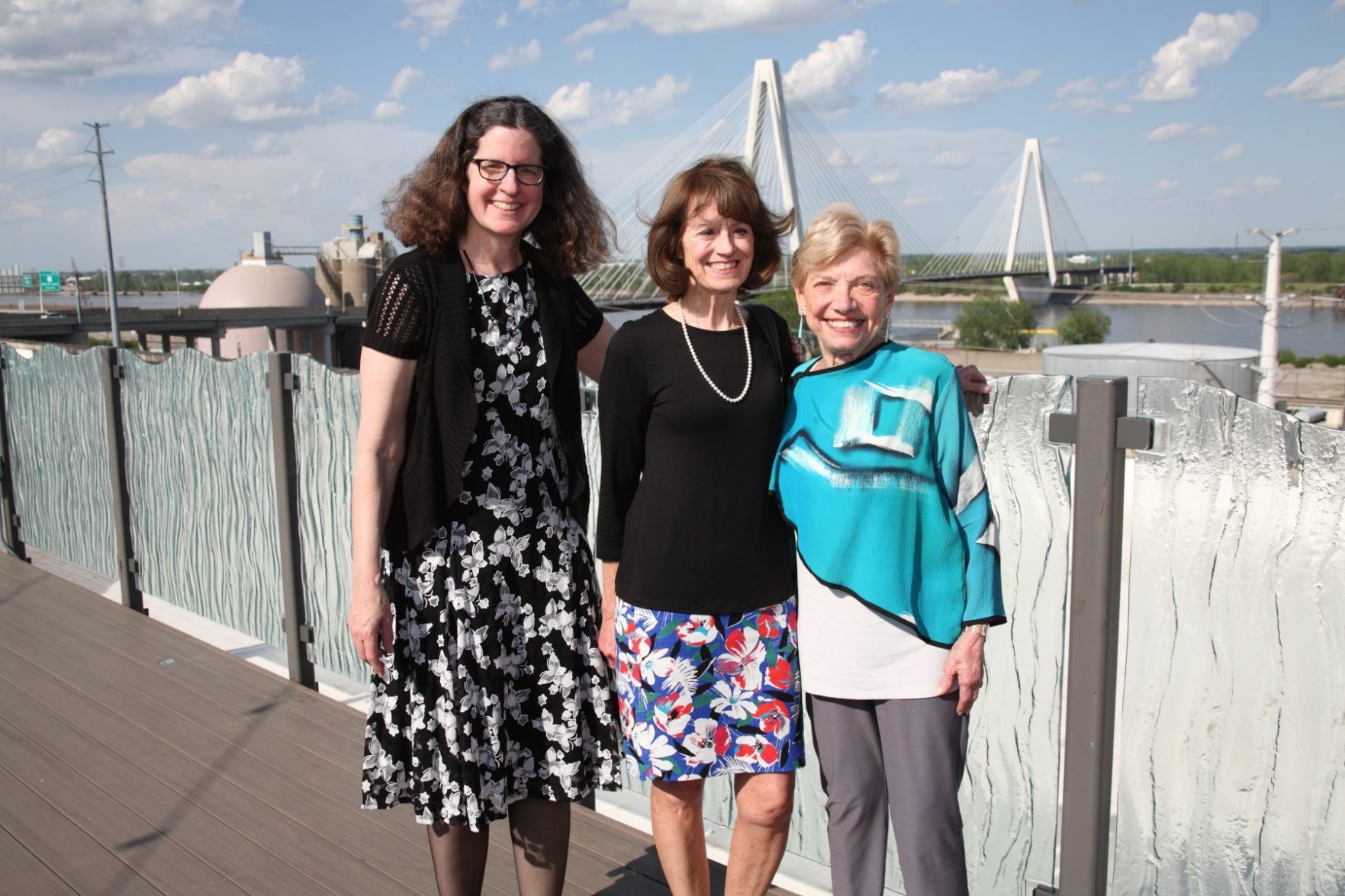 President Kathleen Henry, Cynthia Holmes, Joyce Armstrong